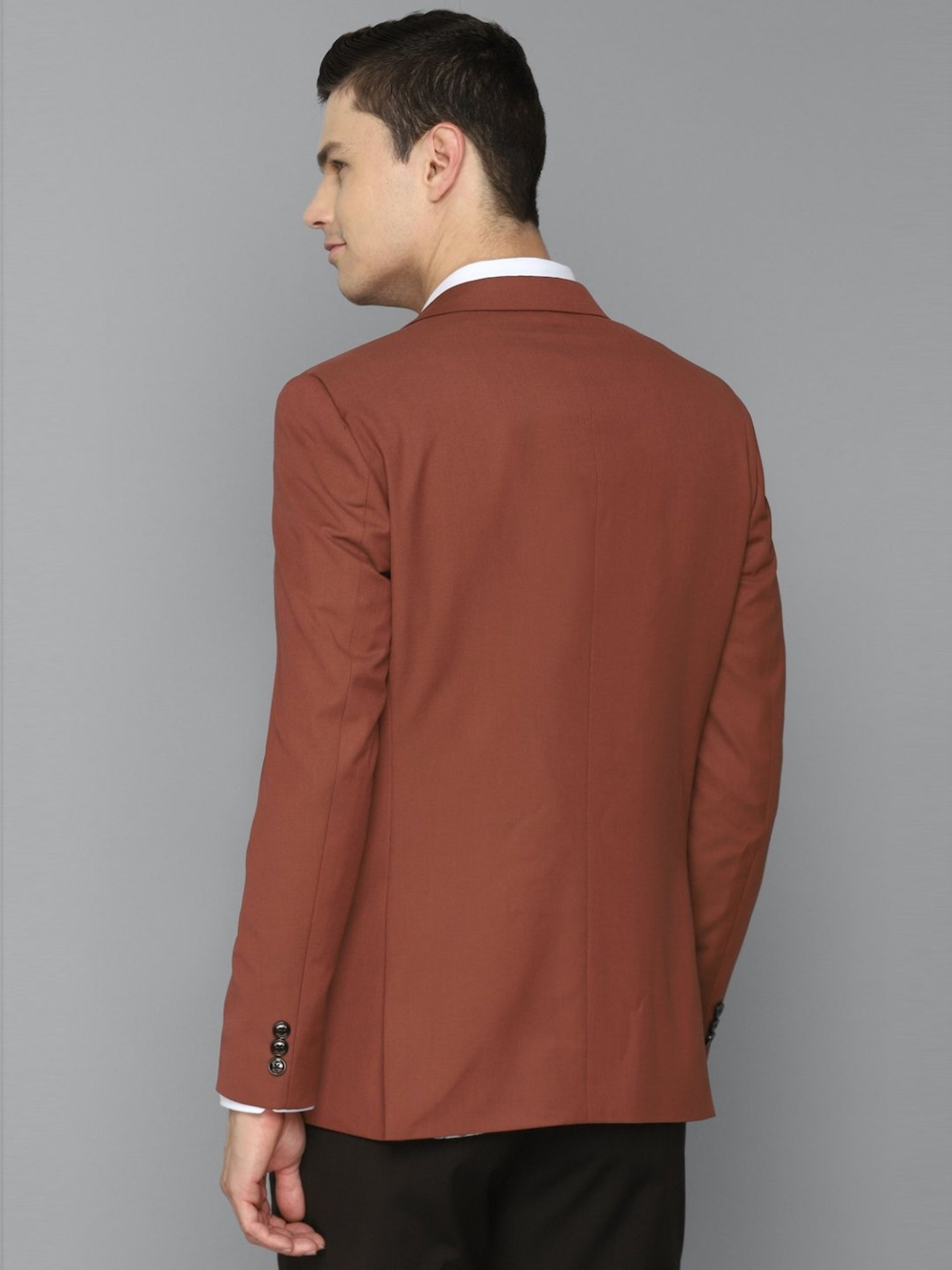 Allen Solly Red Slim Fit Blazers