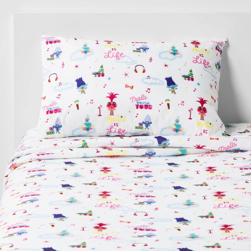 Twin Trolls World Tour Trolls in Harmony Sheet Set