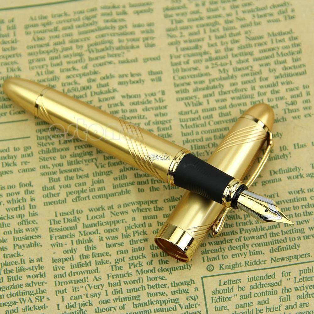 New Jinhao X450 golden Twist Carven B Nib metal Fountain Pen Z11 Drop ship