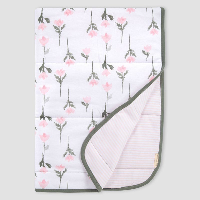 Burt's Bees Baby® Rosy Spring Reversible Blanket