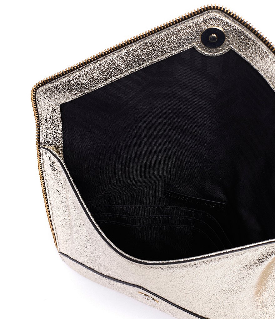 REBECCA MINKOFF Leo Metallic Envelope Clutch