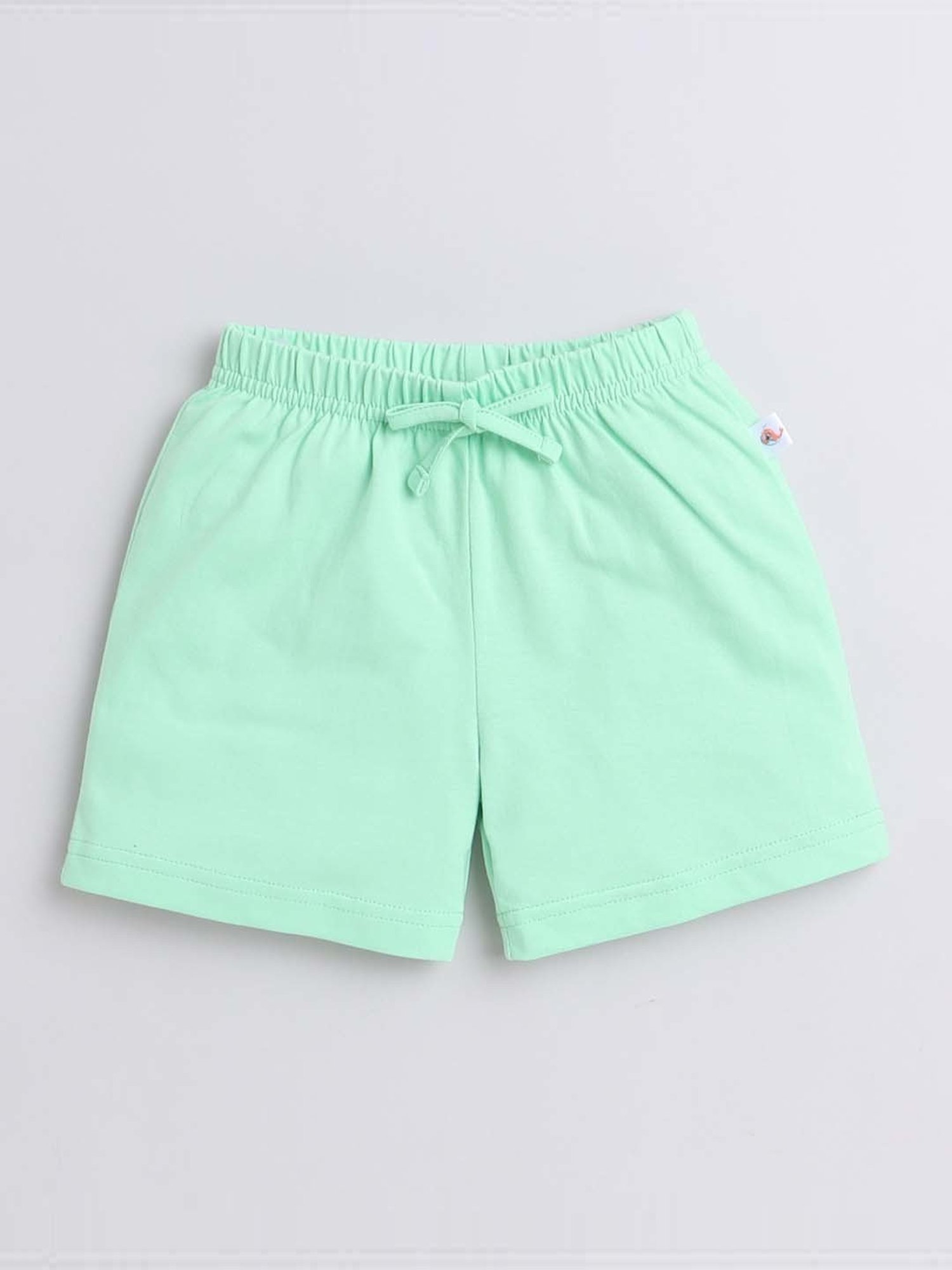 Bumzee Kids Mint Green & Yellow Cotton Printed T-Shirt Set