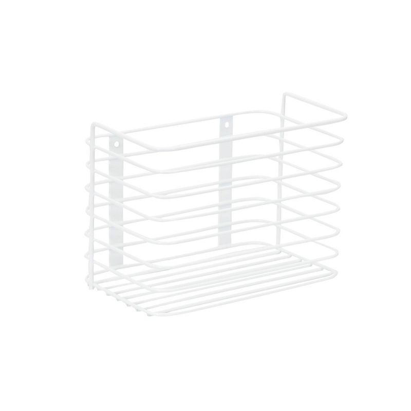 Household Essentials Tall Basket Organizer Door Mount White