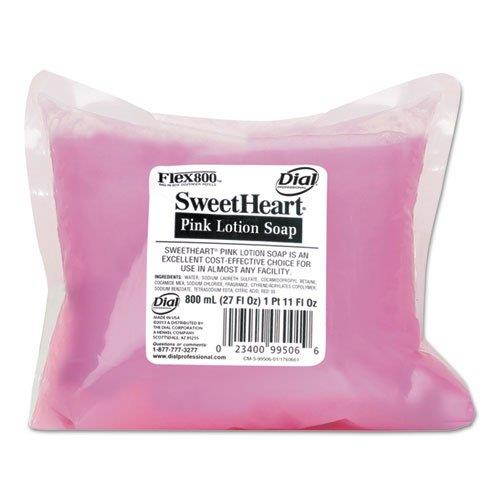Sweetheart Pearlescent Pink Lotion Soap, Pleasant Scent, 800mL Refill, 12/Carton