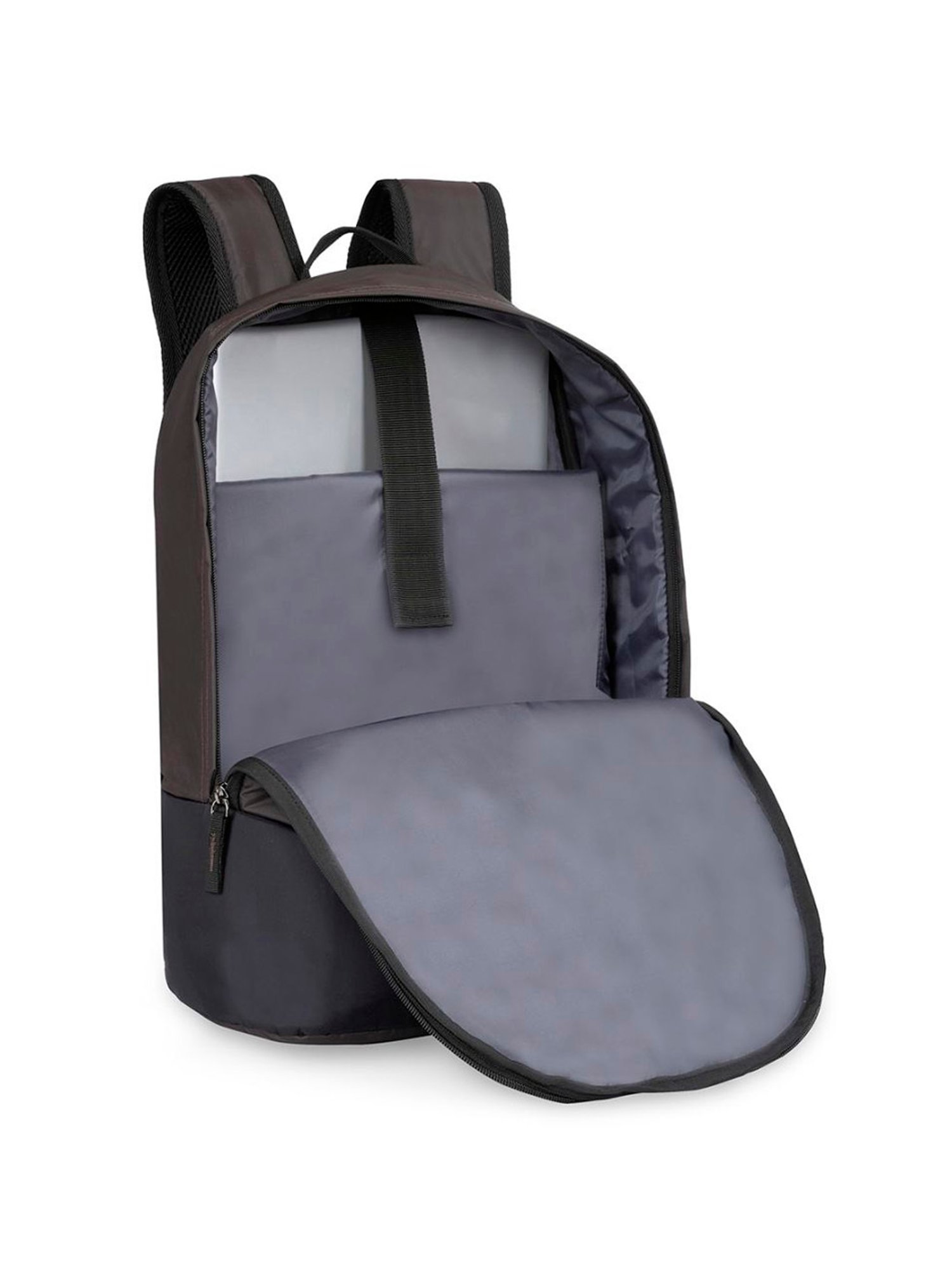 Aeropostale Knox Brown Polyester Quilted Laptop Backpack - 16 Ltrs