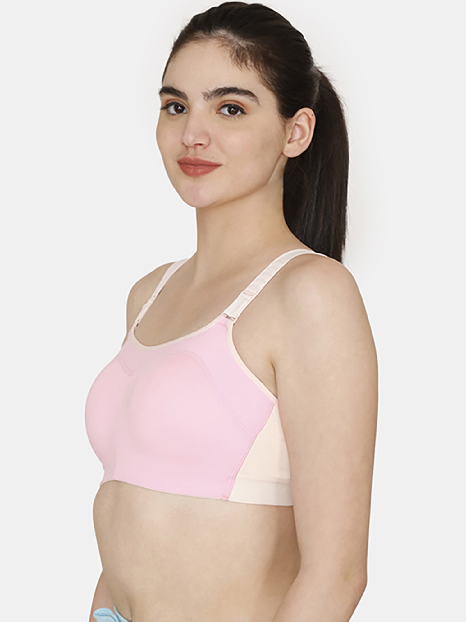 Zelocity by Zivame Pink Sports Bra