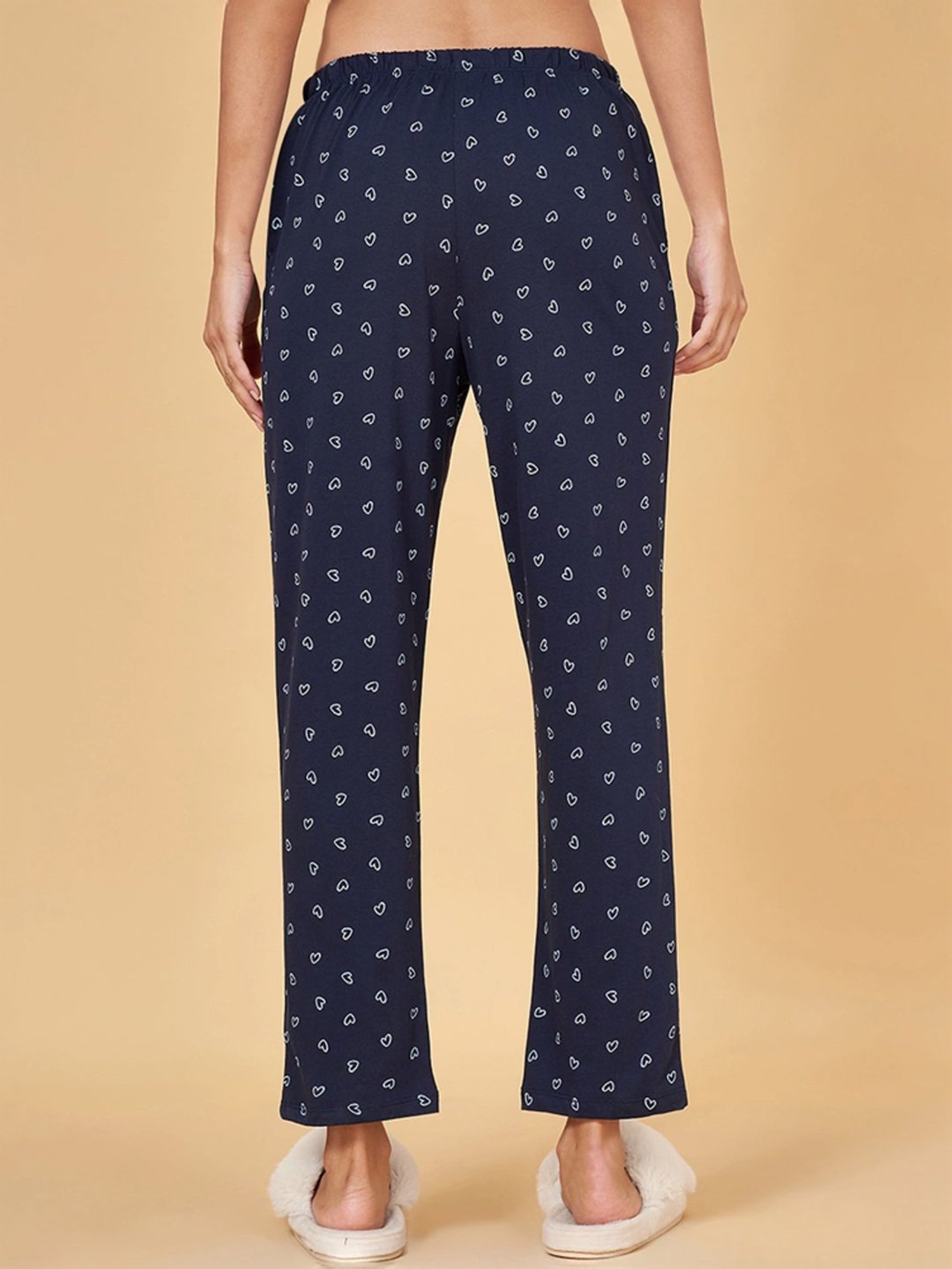 Dreamz by Pantaloons Navy Cotton Printed Pyjamas