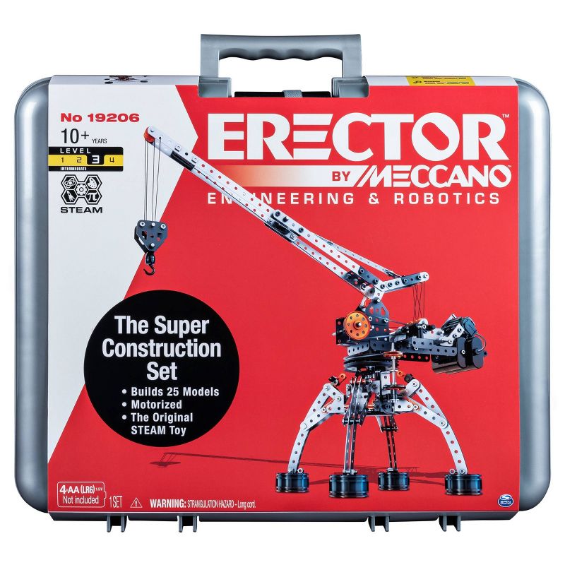 Erector by Meccano Super Construction 25-in-1 Motorized Building Set  STEAM Education Toy