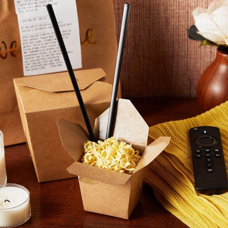 Stockroom Plus 60 Pack Small Take Out Boxes, Mini Kraft Paper To Go Food Containers (8 oz)