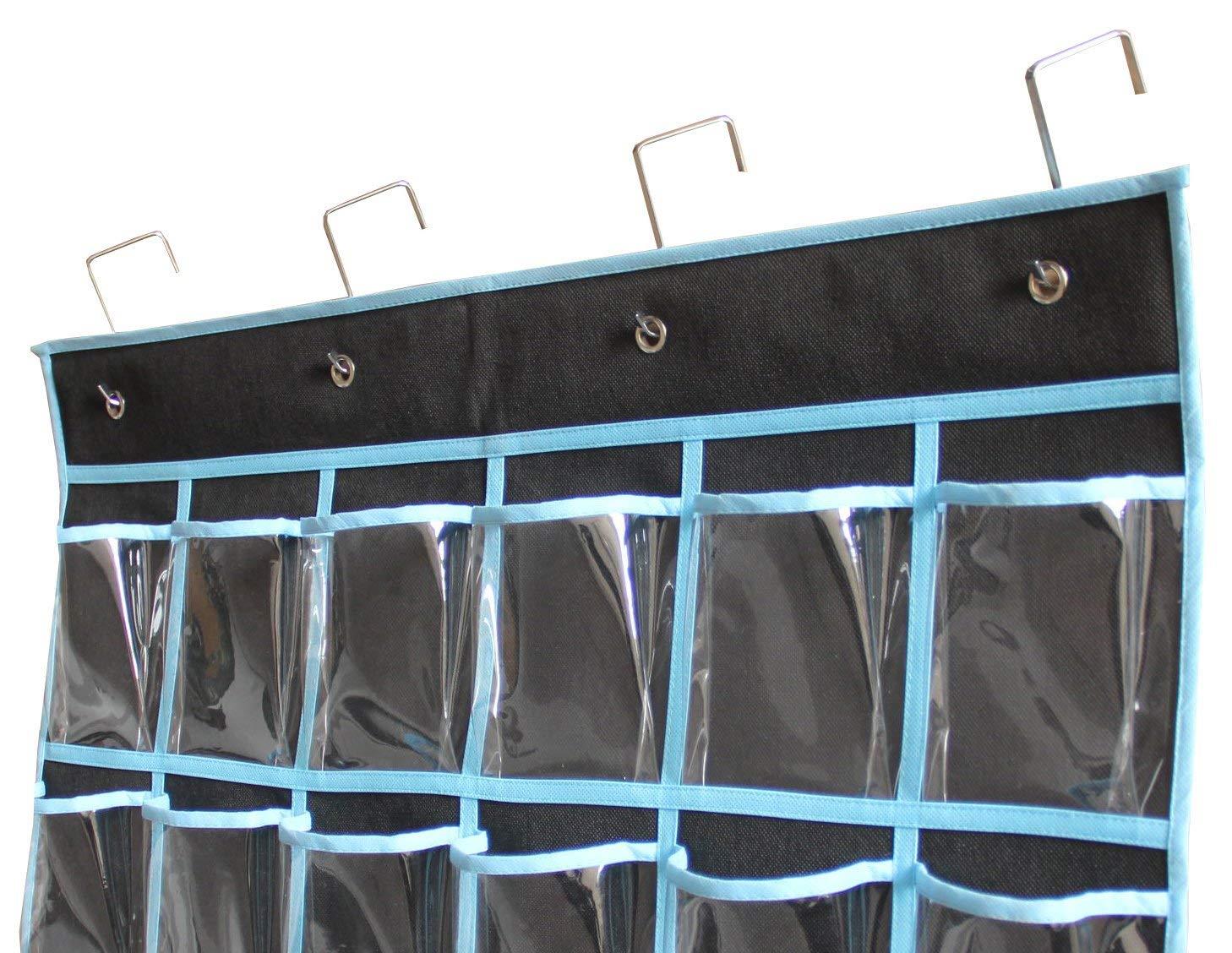 MISSLO Classroom Pocket Chart For Cell Phones Calculators, 30 Clear Pockets