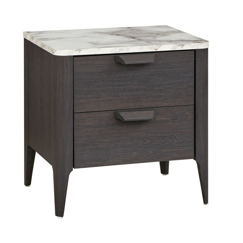 Keely Nightstand Charcoal Gray - Buylateral