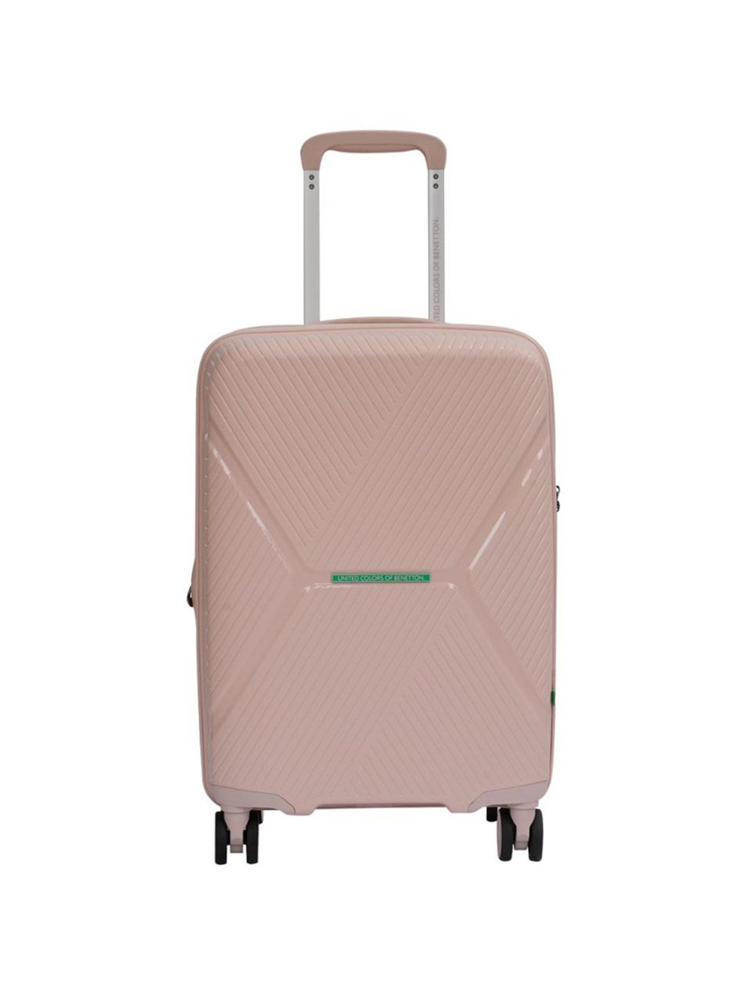United Colors of Benetton Galaxy Pink Textured Hard Medium Trolley Bag - 65 Cm
