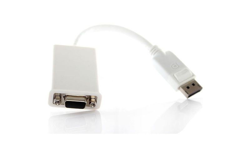Unirise DisplayPort Male to SVGA Female Adapter - DisplayPort/VGA Video Cable for Video Device - First End: 1 x HD-15 Female SVGA