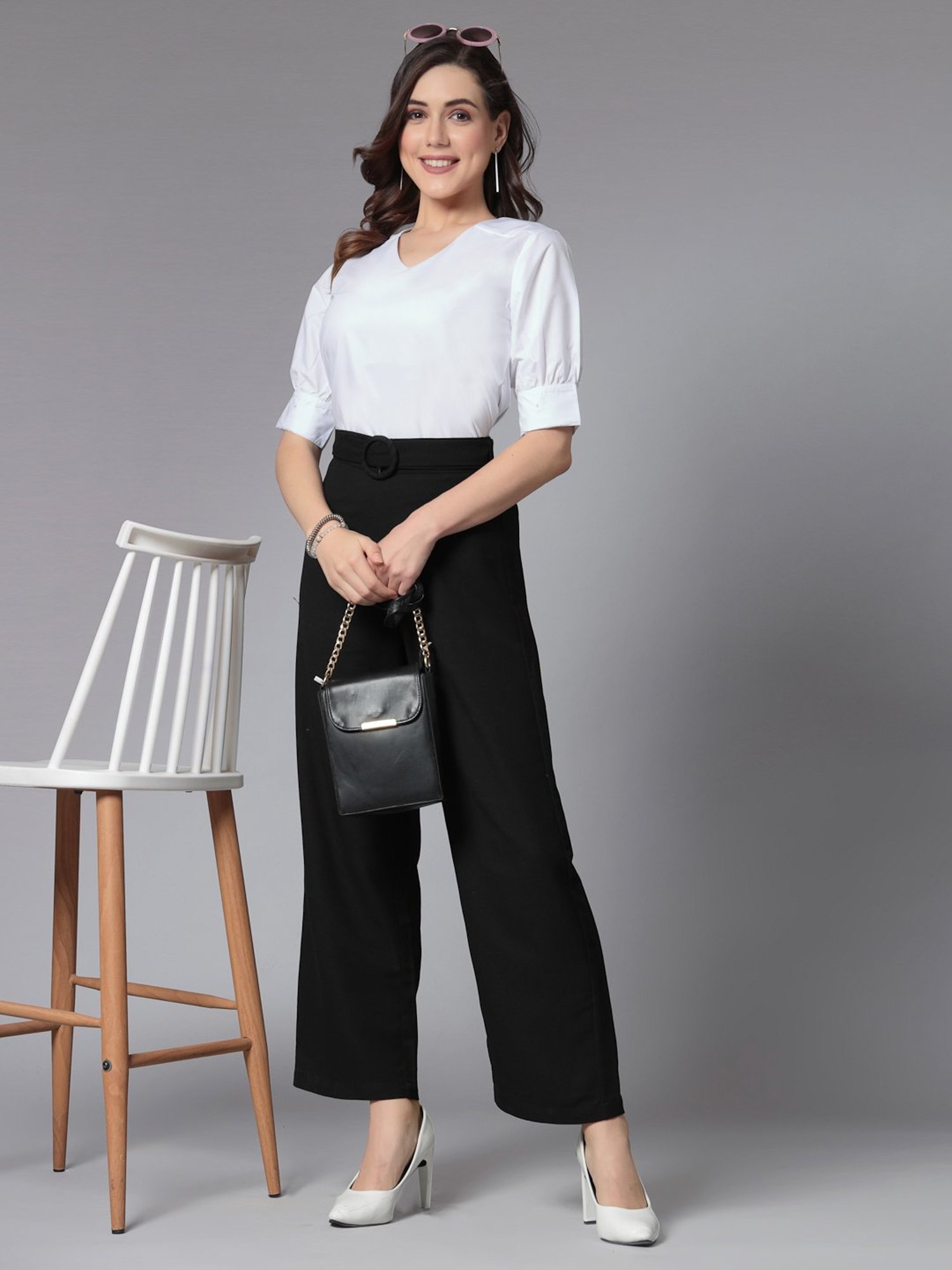 Style Quotient White Regular Fit Top