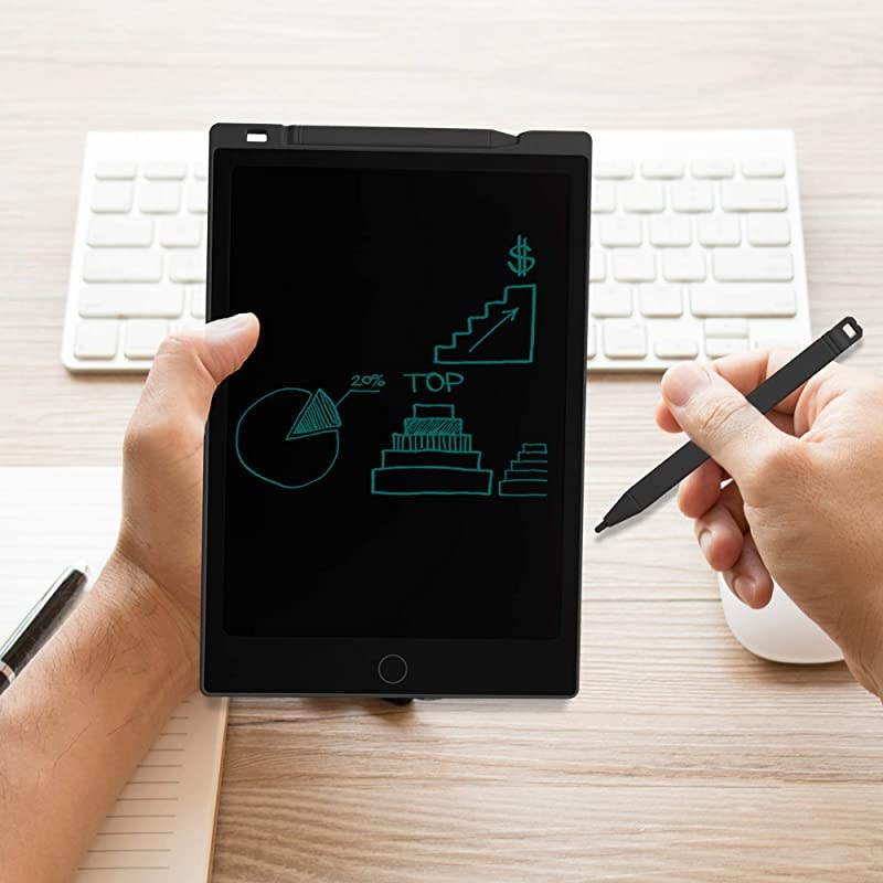 LCD Writing Tablet 11 inches Erasable Handwriting Drawing Pad Electronic Notepad Doodle Board with Magnets Gift for Kids Adults at Home School Office Black