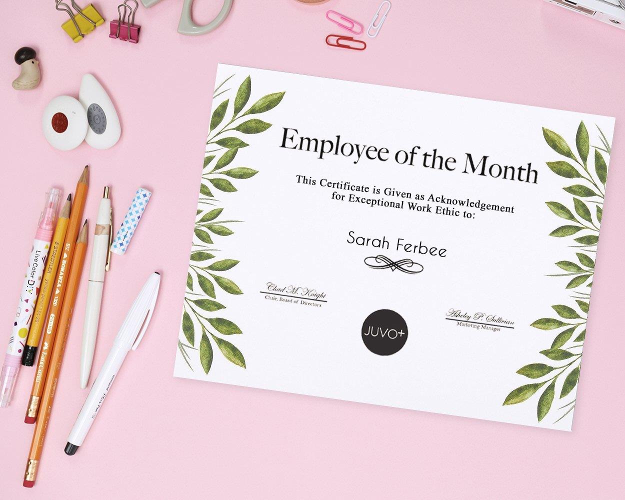 Stationery Paper - 96 Pack Leaf Themed Printer Friendly Letter Size Sheets - 8.5 x 11 Inches