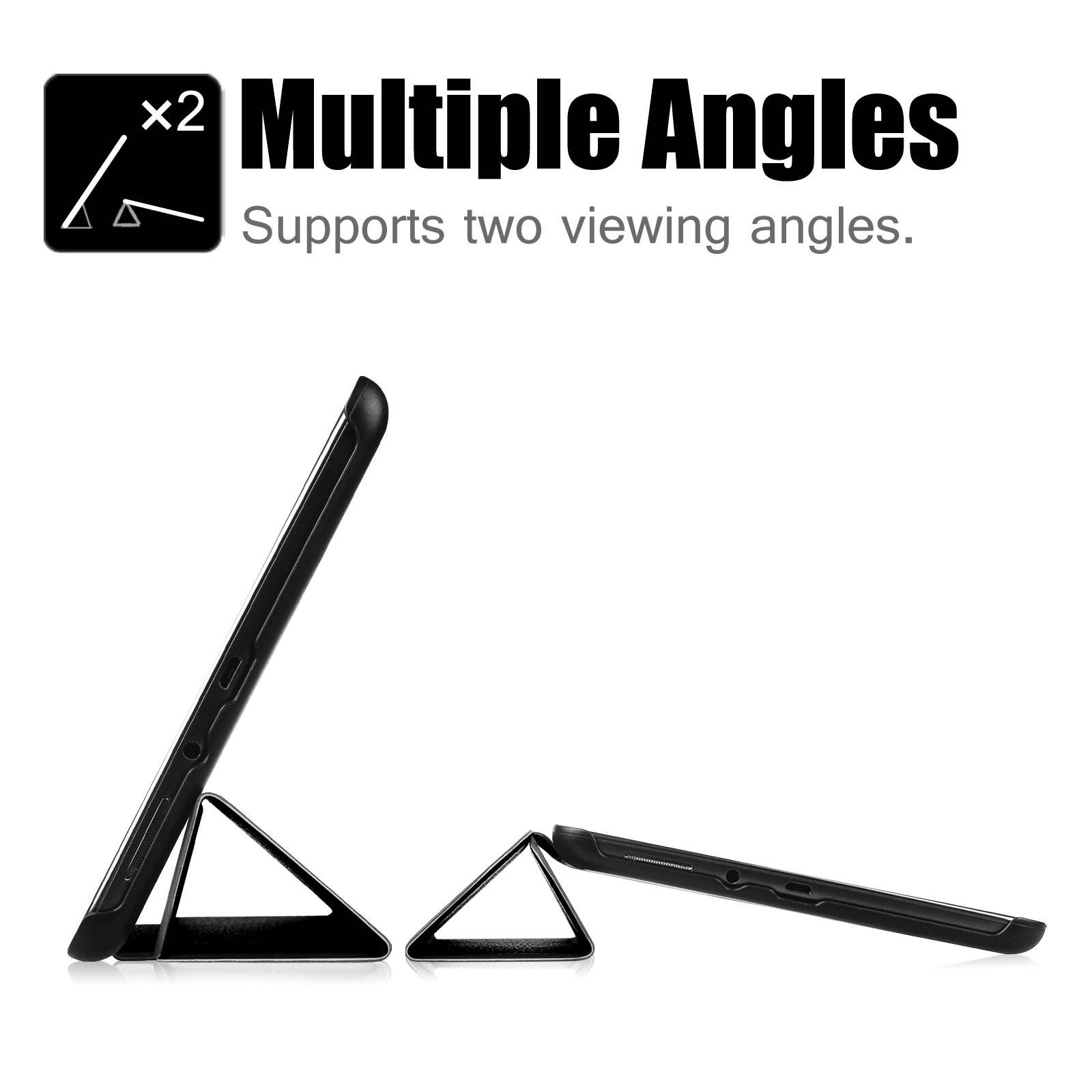 Fintie Samsung Galaxy Tab A 8.0 Smart Shell Case - Ultra Slim Lightweight Stand Cover with Auto Sleep/Wake Feature for Samsung Galaxy Tab A 8-Inch Tablet SM-T350, Black