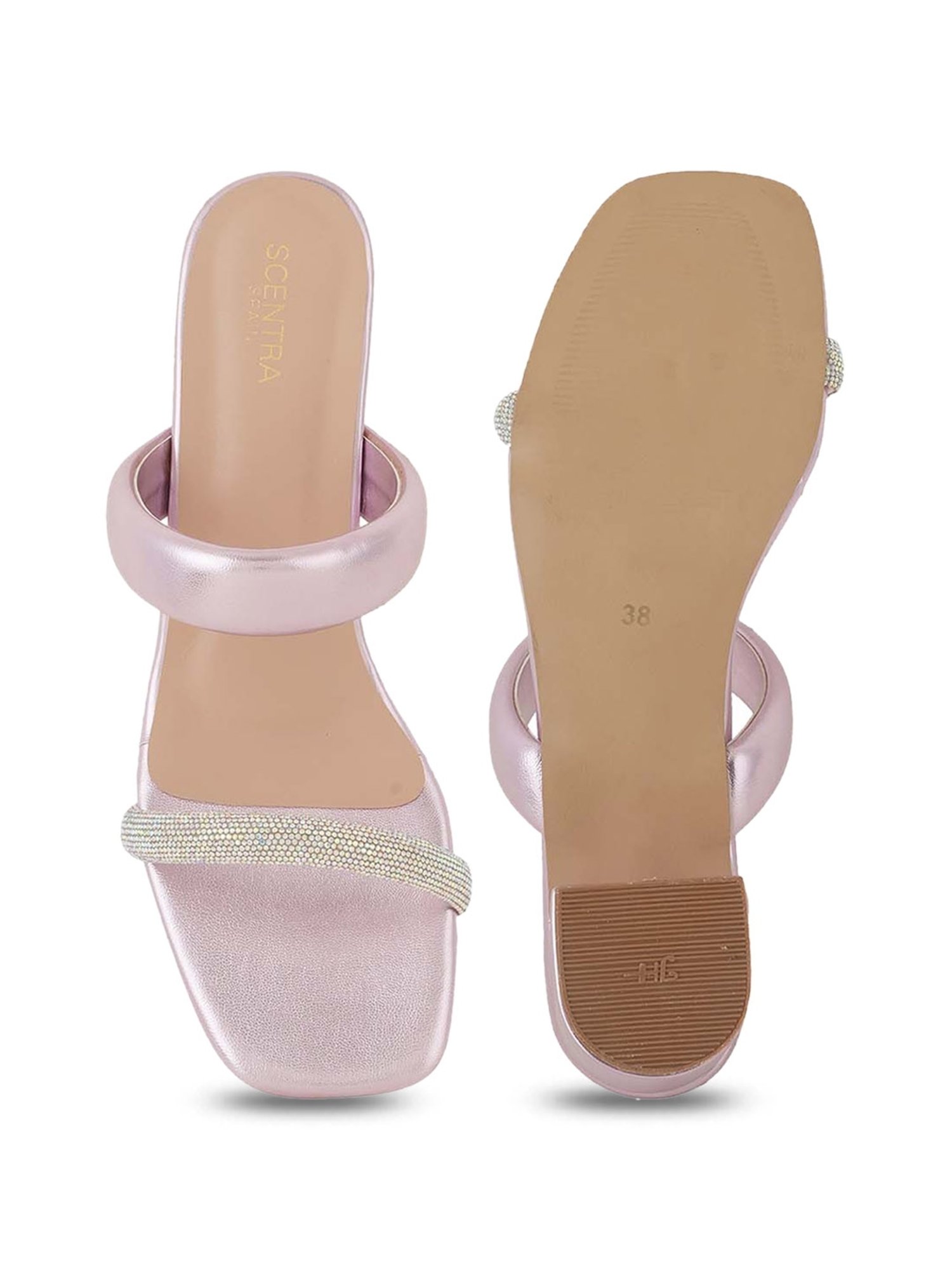 Scentra Women's Purple Casual Sandals