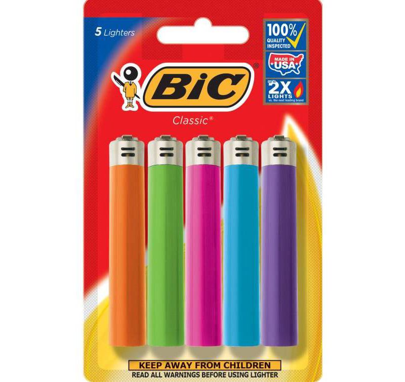 Bic 5pk Classic Lighters
