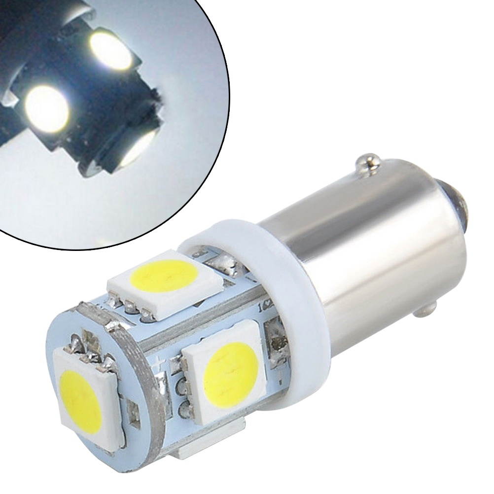 10pcs BA9S 5050 5 SMD LED Car Light Lamp Blub Auto Car Interior Reading Light Lamp (Yellow)