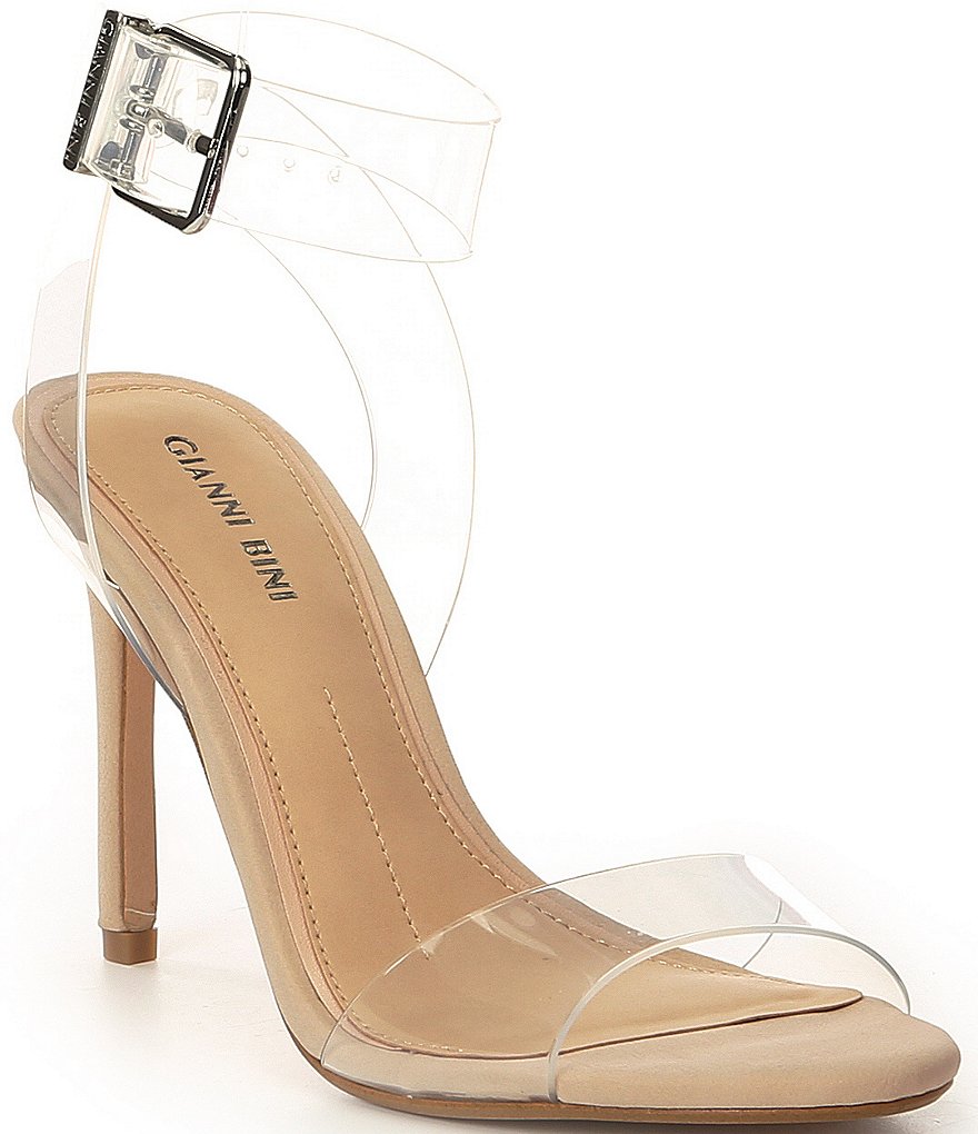 Gianni Bini Martiinne Clear Strappy Sandals