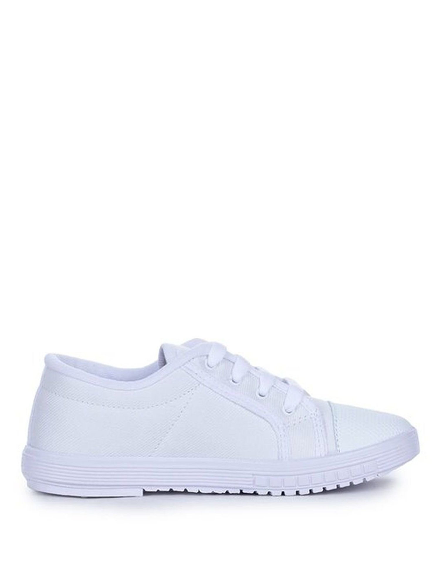 Prefect By Liberty Kids White School Shoes