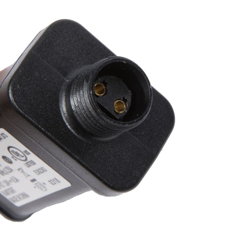 Vickerman 144 Orange LED Cluster Light Set, 24' Christmas Light Set, Black Wire