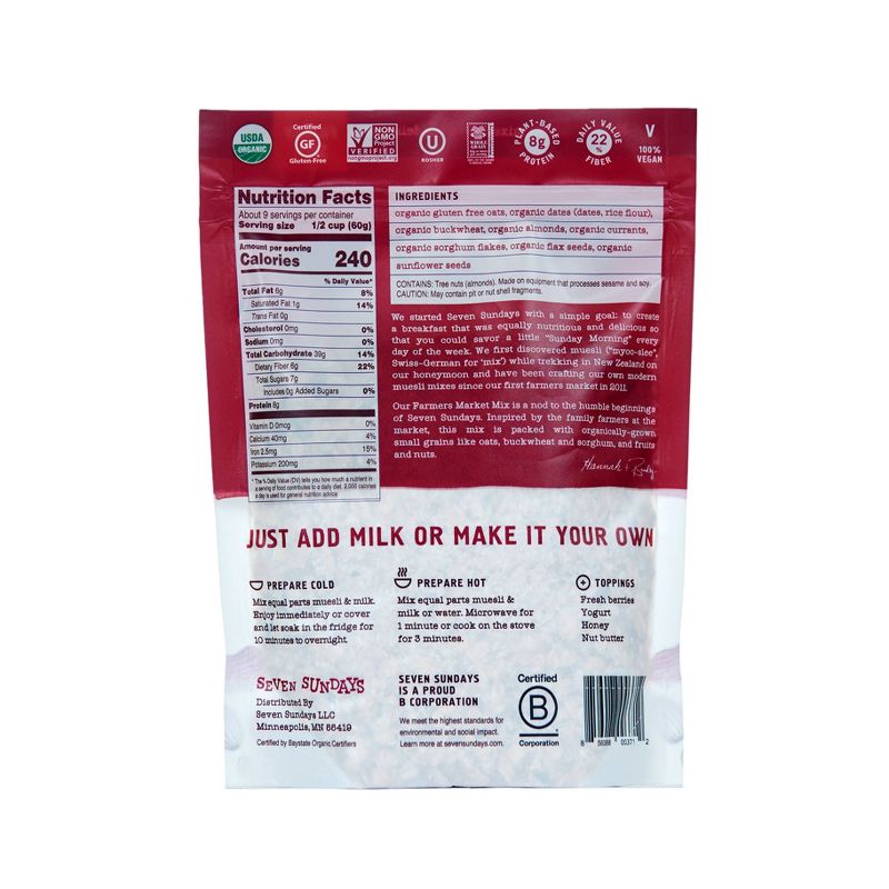 Seven Sundays Farmers Market Muesli Mix - 18oz