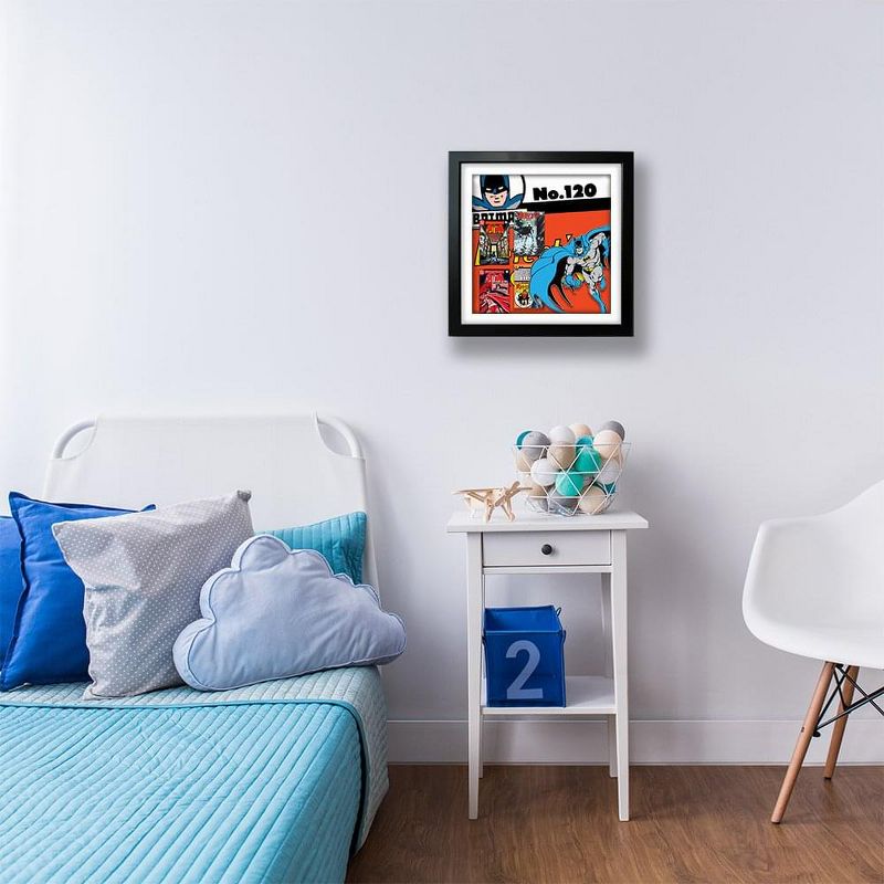 Silver Buffalo Batman #120 14 x 14 Inch Wood Shadow Box Wall Art