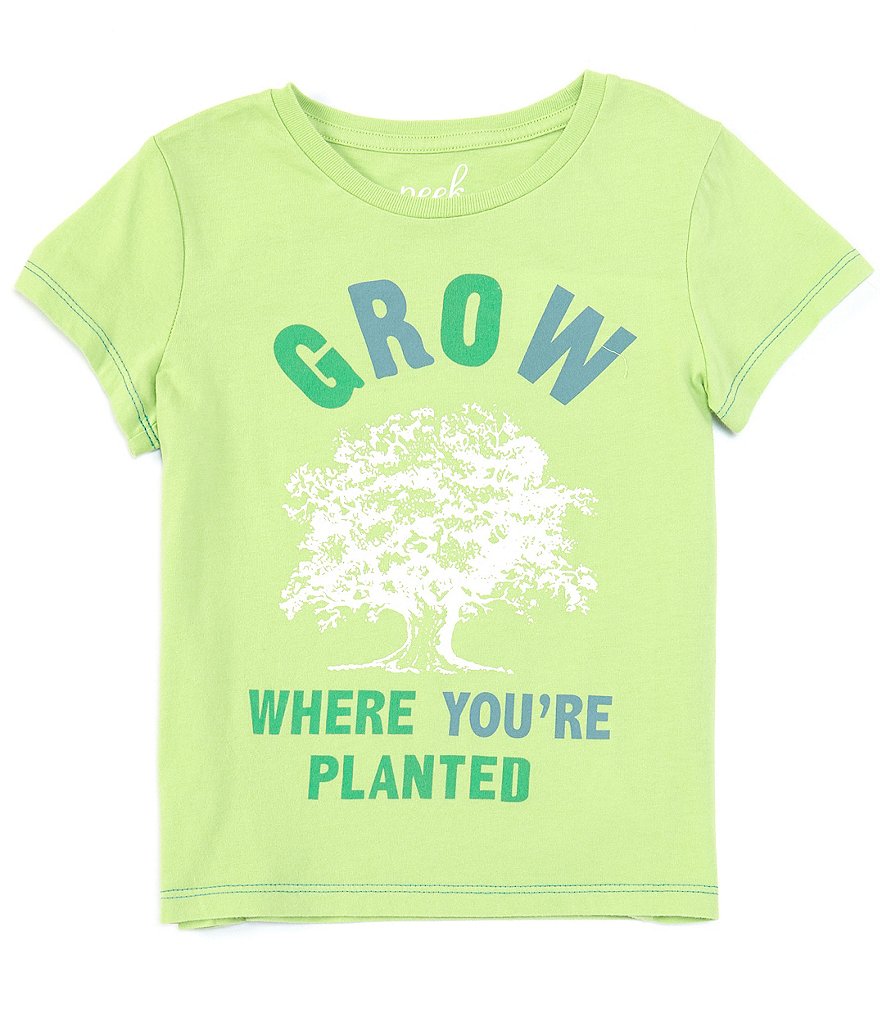 Peek Little/Big Girls 2T-12 Short-Sleeve Grow Where You're Planted Tee