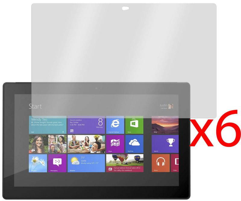 Hellfire Trading 6x Screen Protector Cover for Microsoft Surface Pro 2 10.6"
