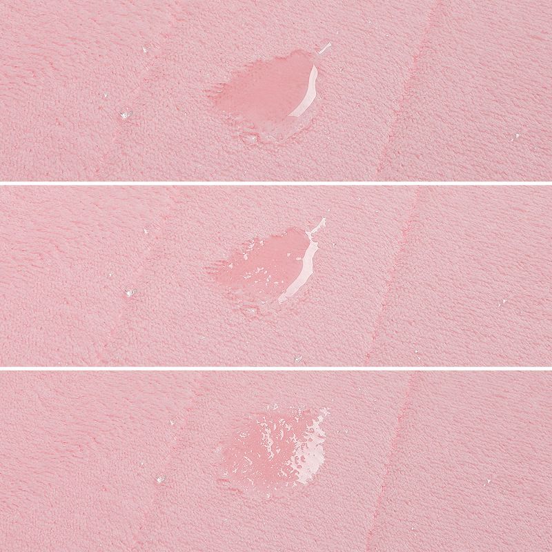 1'6"x3'10" Rectangle Indoor and Outdoor Polyurethane Floor Mat Pink - PiccoCasa