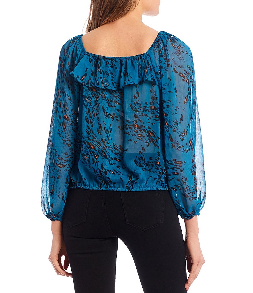 Love & Piece Sleeveless Tie-Die Peplum Hanky Hem Top