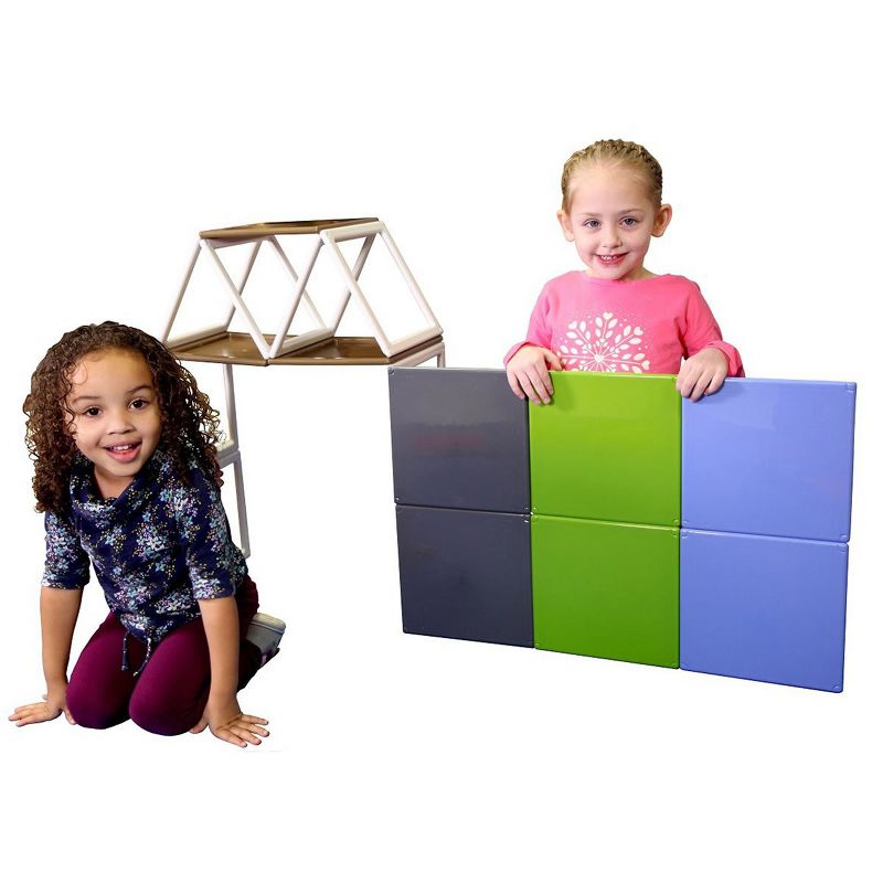 Panelcraft Earth Solids Magnetic Building Set  - Set of 19
