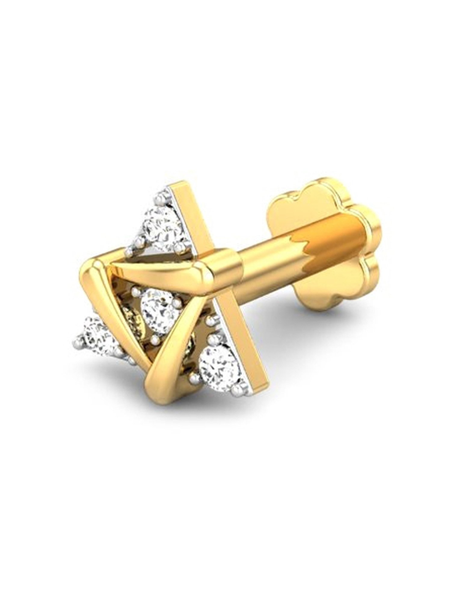 Malabar Gold and Diamonds 18 kt Gold & Diamond Nosepin