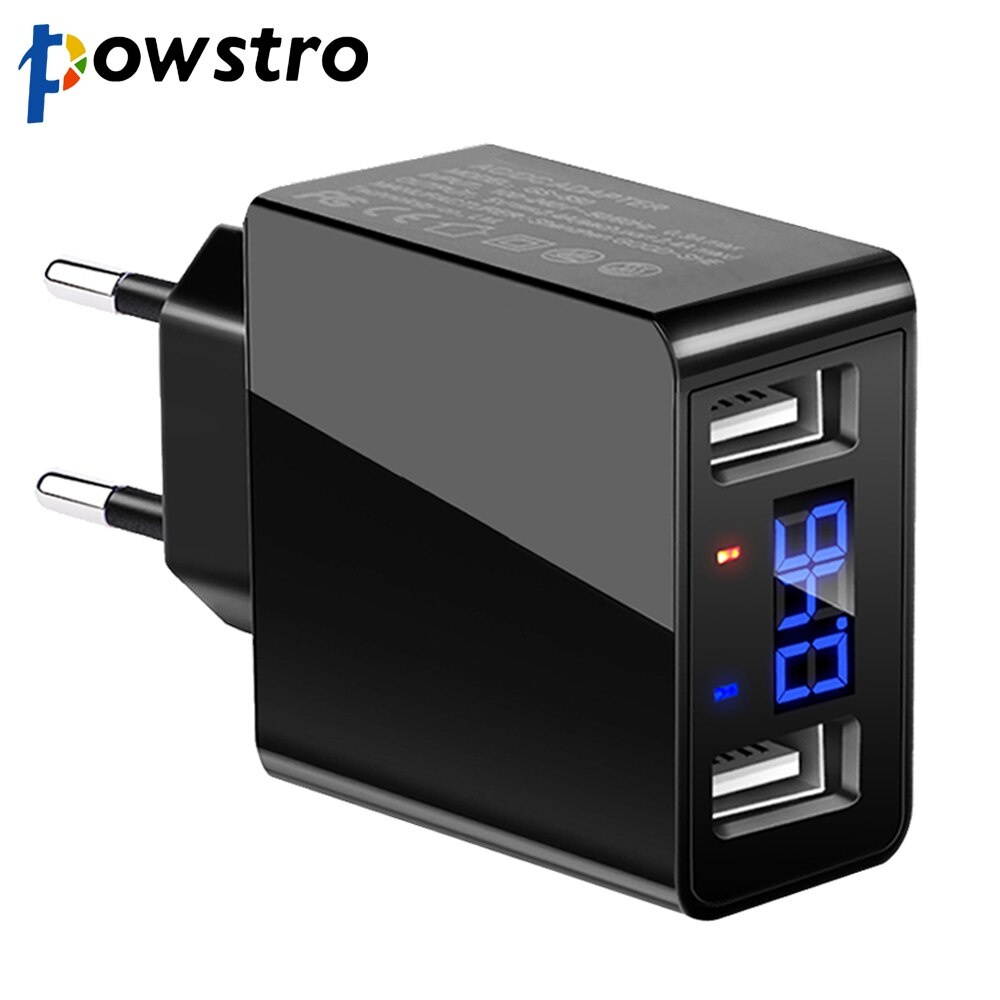 EU Plug 2 USB Adapter Phone Wall Charger Device Micro Data Charging 3A EU Plug Charger Smart Charging For Huawei Sony Samsung