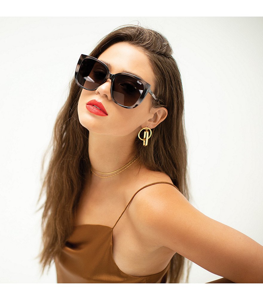 Quay Australia Ever After Oversized Rounded Square Sunglasses