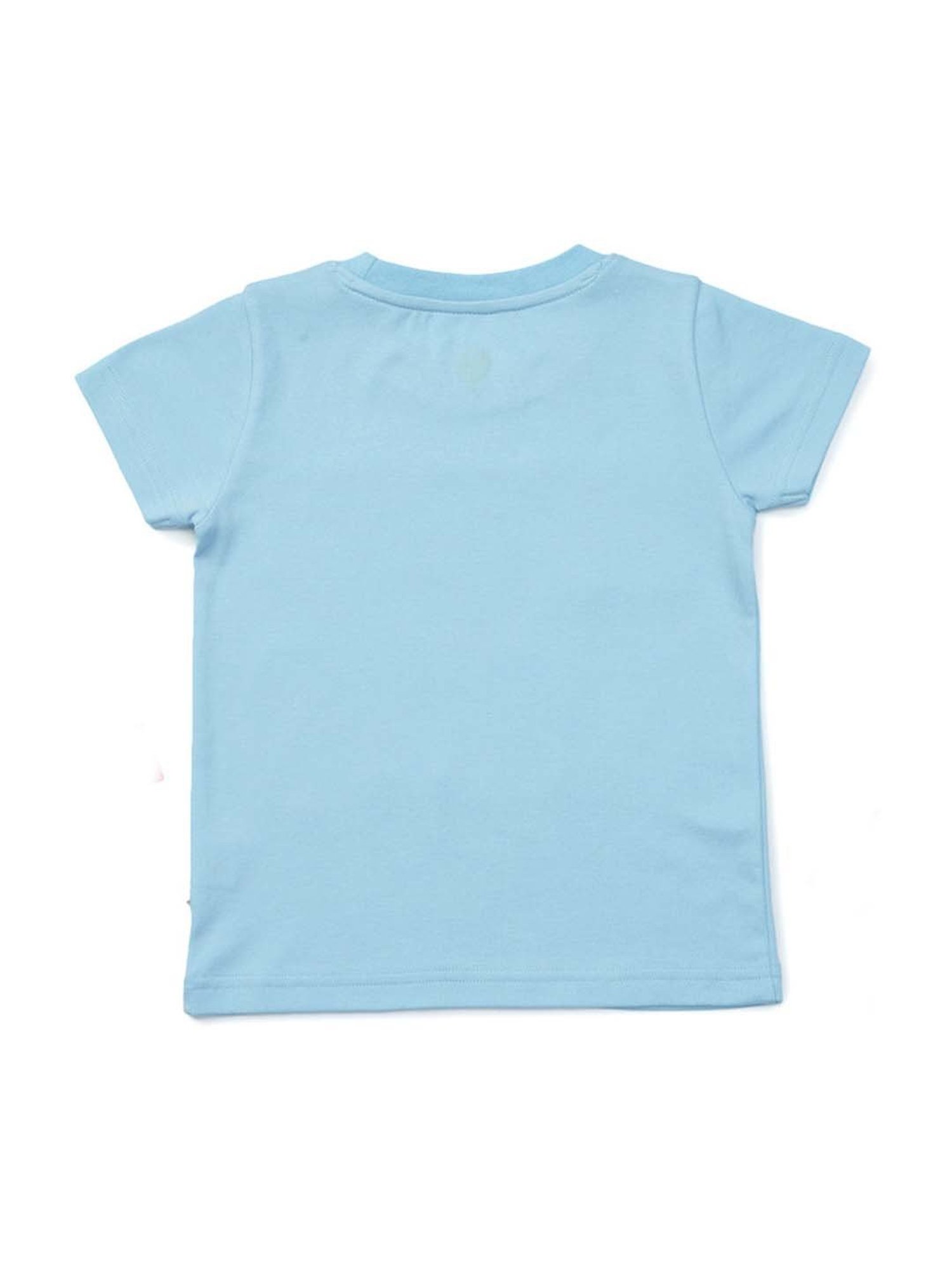 Pranava Kids Blue & Green Printed T-Shirt (Pack of 2)