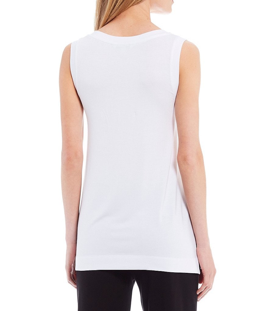 Liverpool Los Angeles Sleeveless V-Neck Knit Jersey Tee