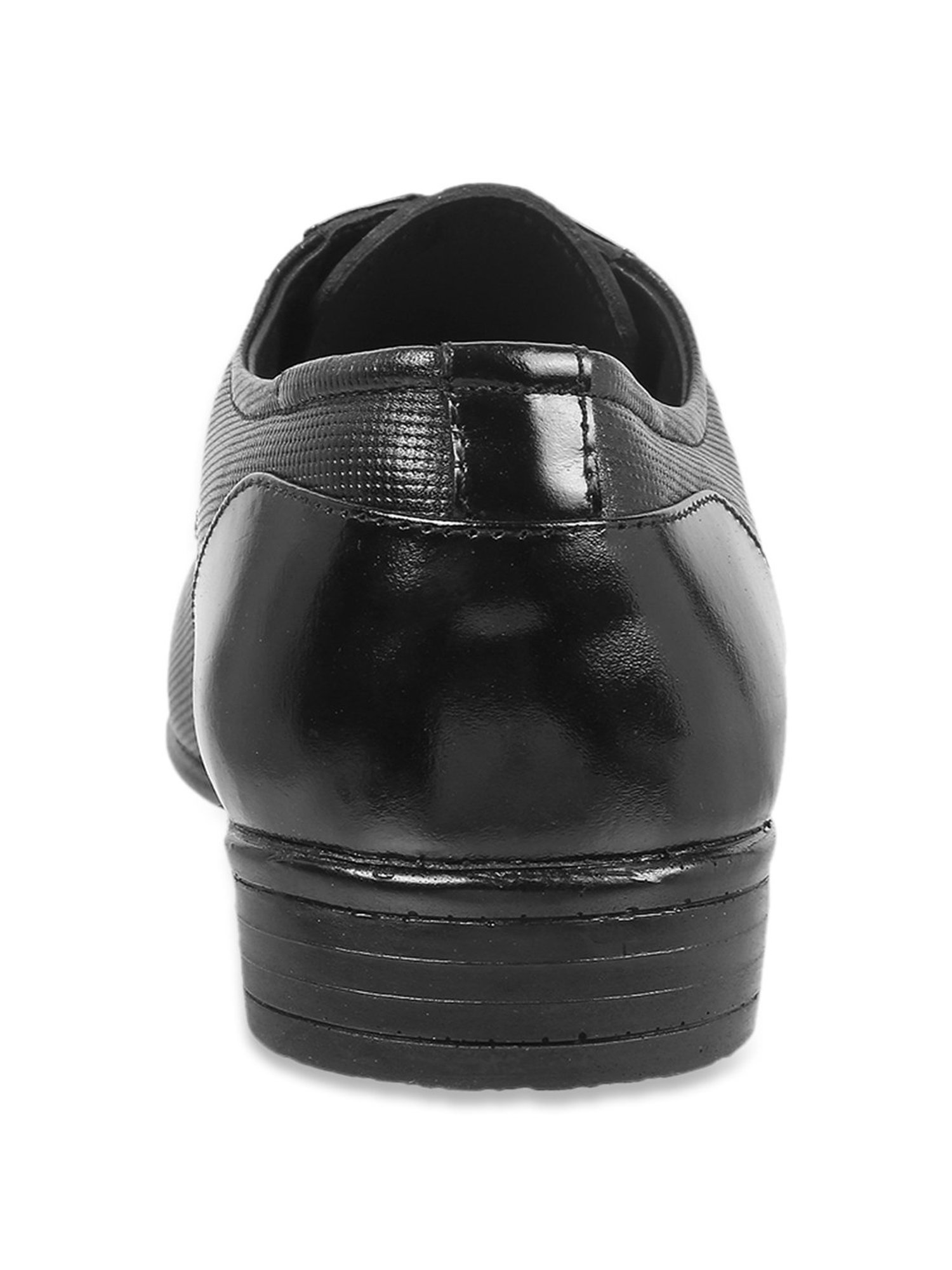Mochi Men's Black Shoe Lace-up