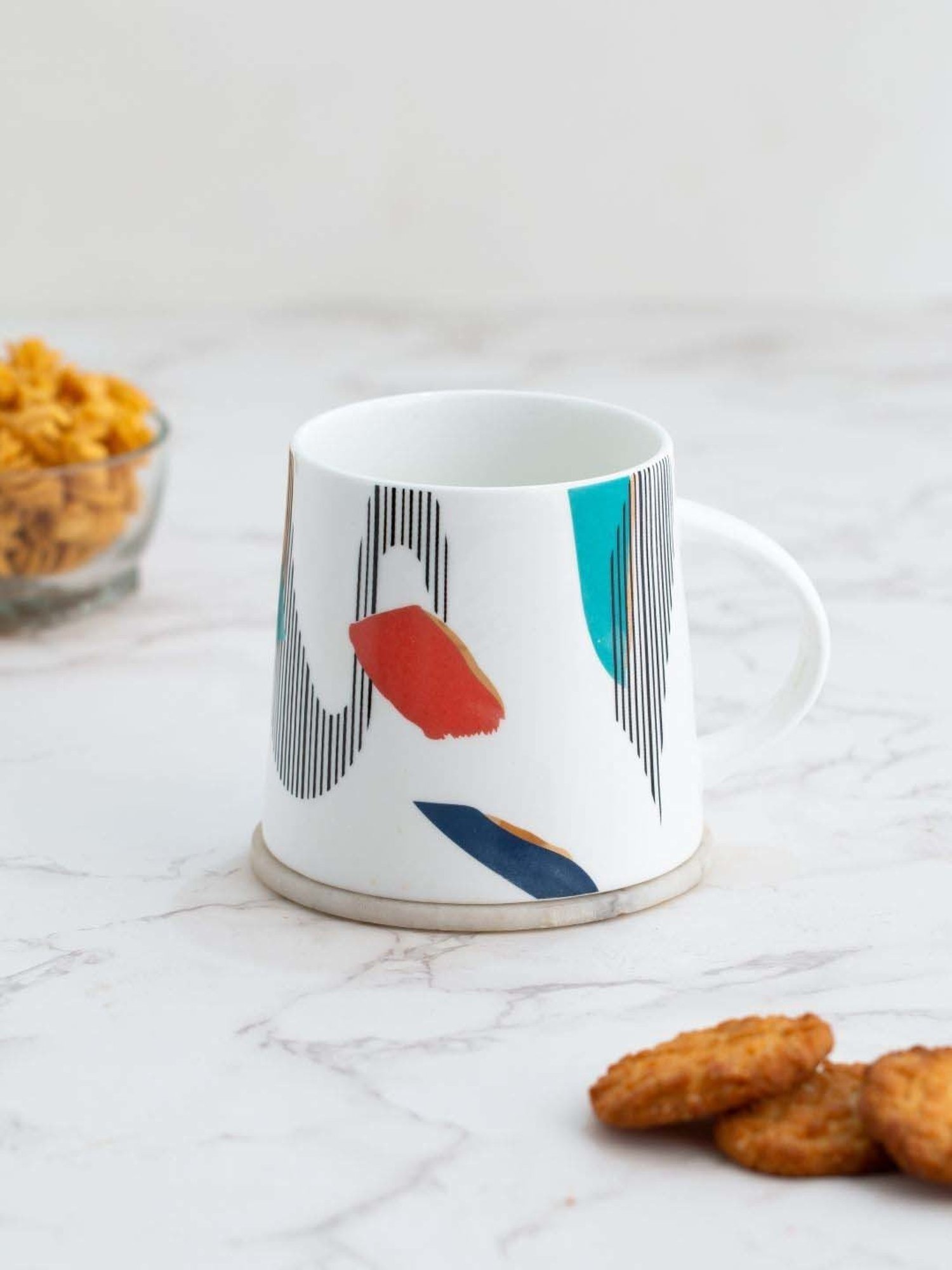 JCPL Spring Multicolor Ceramic Mug (0.35 L)