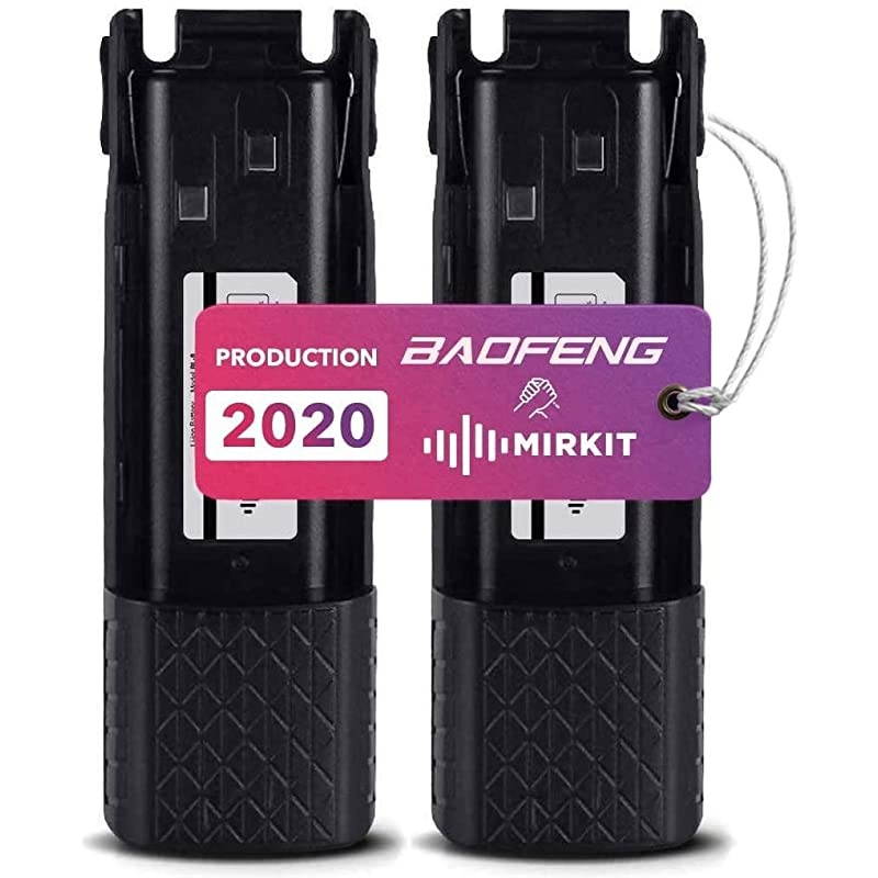 2PCs 3800 mAh  Replacement Batteries BL8 Li ion 74V for Baofeng UV82HP UV82HPL UV82 UV82C UV82X TwoWay Ham Radios Rechargeable Extended Batteries by  Radio USA Warranty