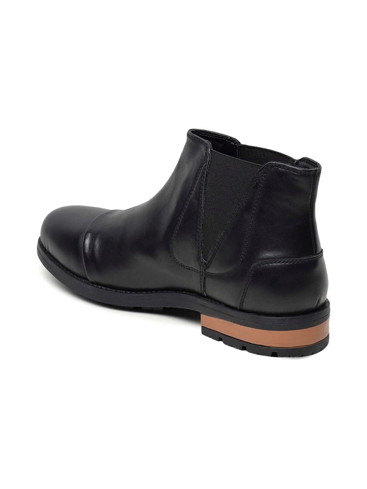 Apsis Men's Black Chelsea Boots