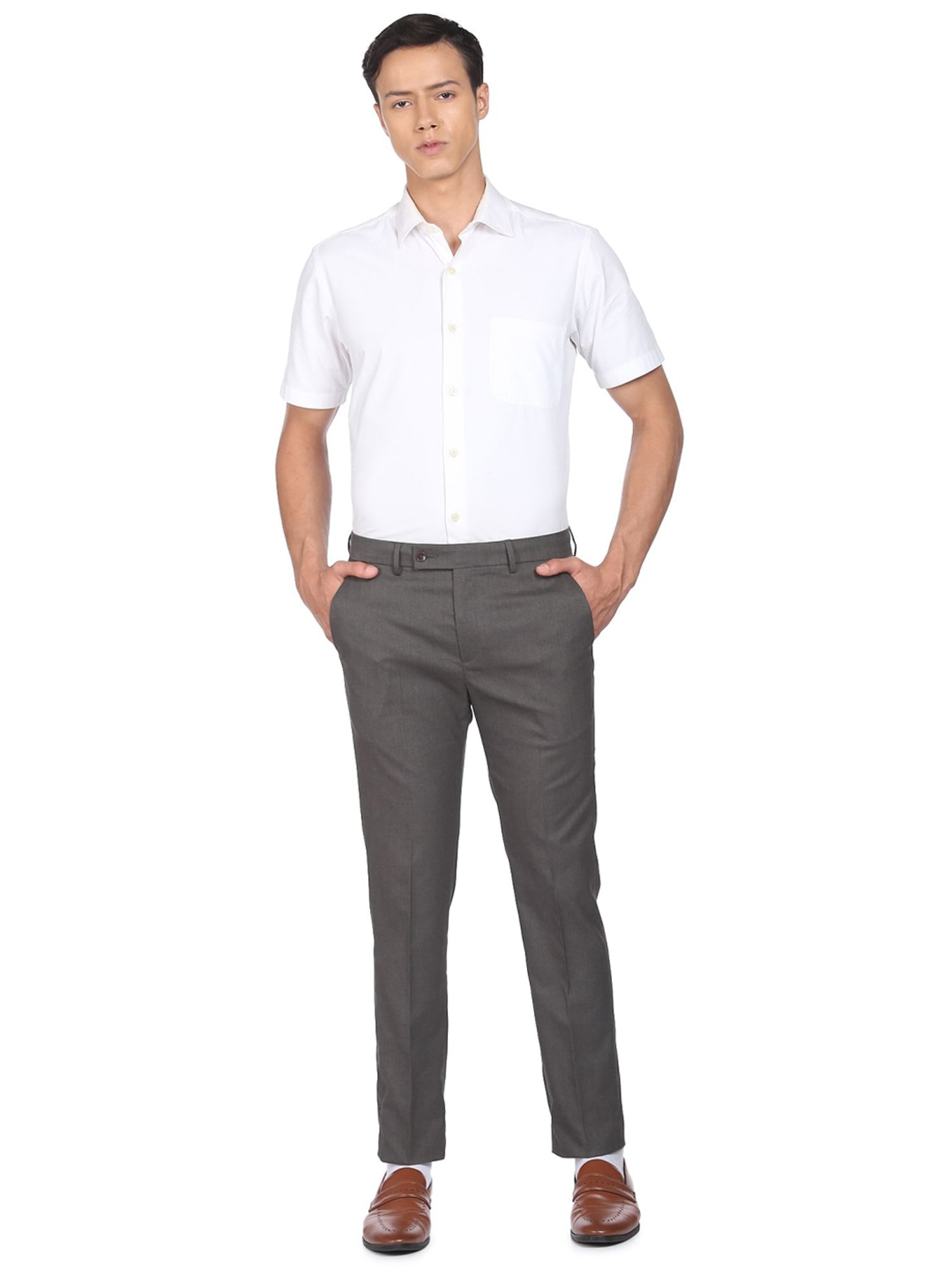 Arrow Grey Super Skinny Trousers