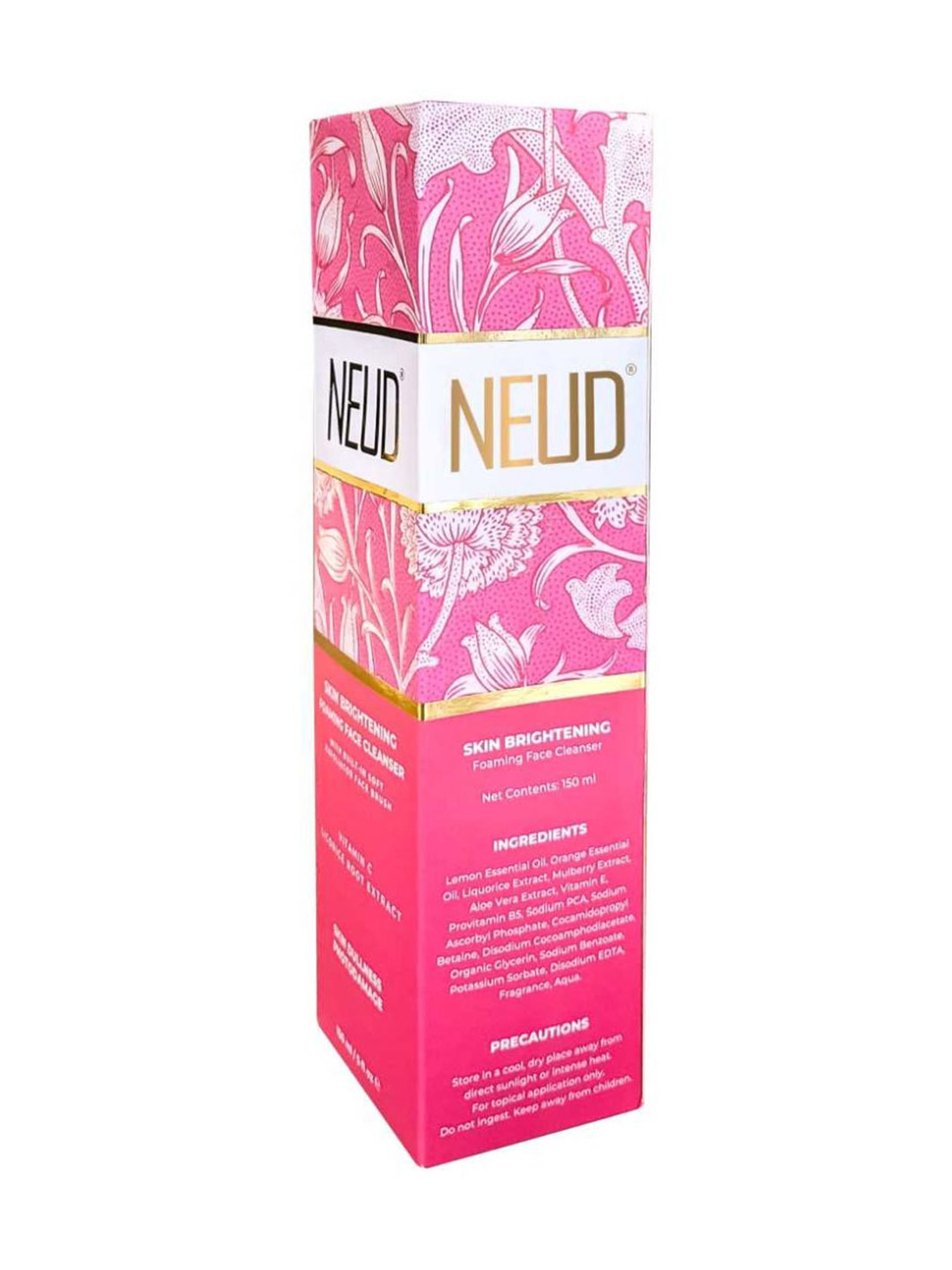 NEUD Skin Brightening Foaming Face Cleanser - 150 ml Each (Pack of 2)