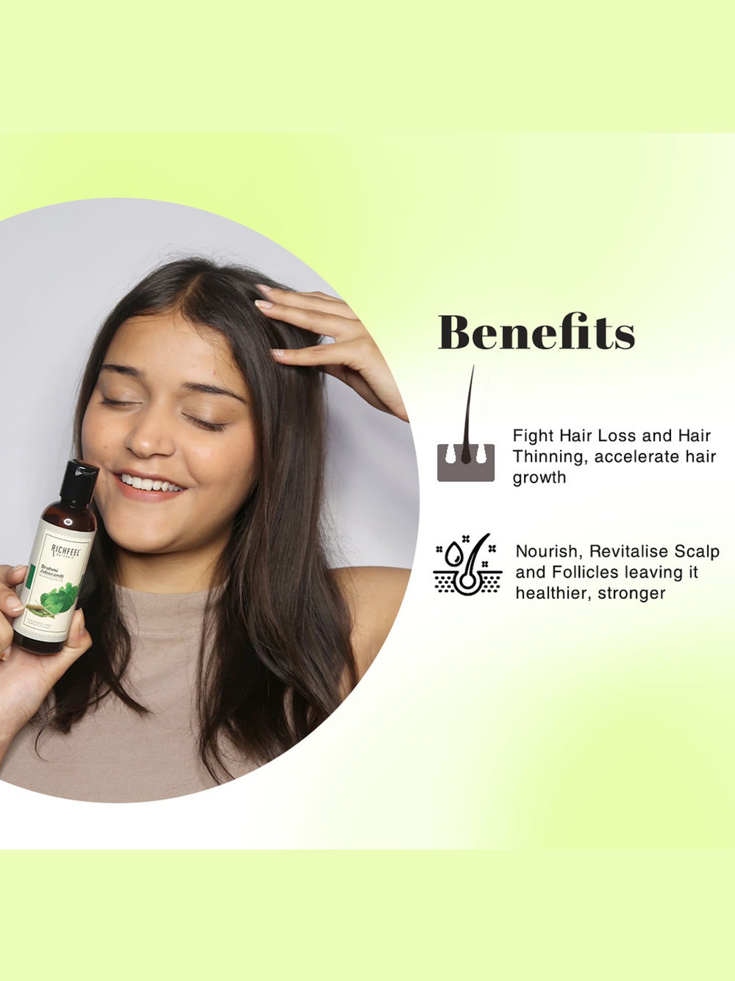 Richfeel Brahmi Jaborandi Hair Oil - Pack of 3