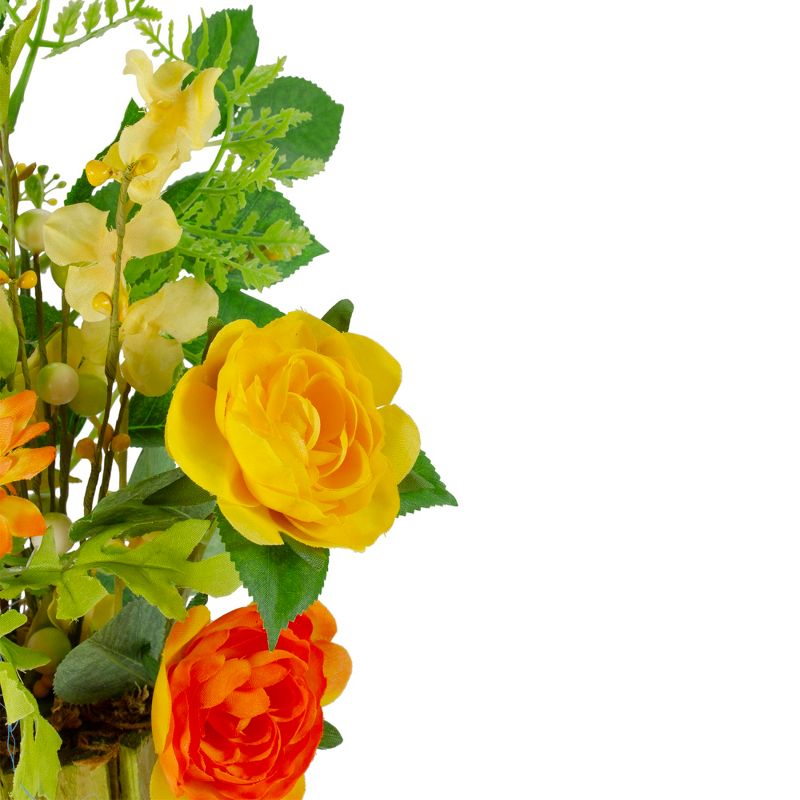 32" x 24" Artificial Palm Plant in Basket Stand - LCG Florals