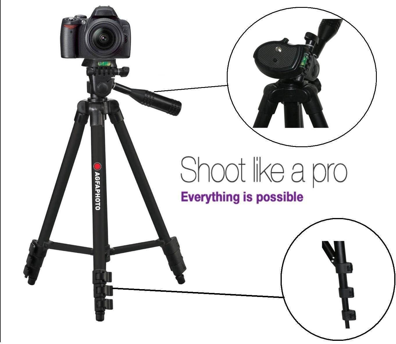 AGFAPHOTO 50" Pro Tripod With Case For Fujifilm XF1