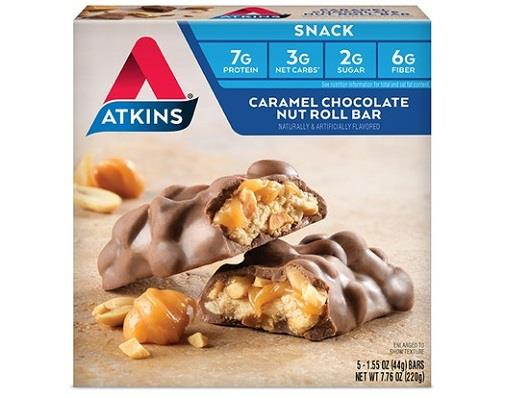 Atkins 922567 Advantage Bar Caramel Chocolate Nut 5 Bars