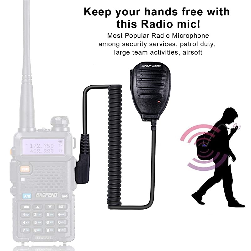 Radio UV5R Dual Band Ham Radio 6 Pack + 1 TIDRADIO Driver Free Programming Cable + 6 TD771 Antennas and Radio Mics + 12 1800mAh Batteries  Walkie Talkie